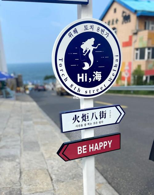 火炬八街路标照片